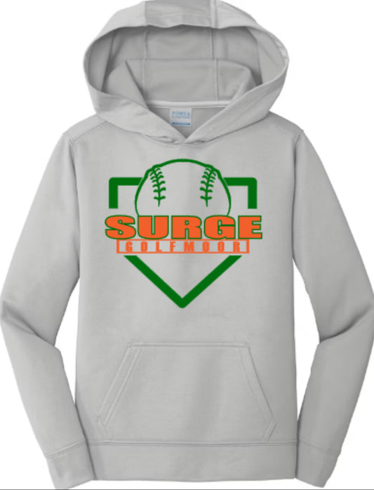 SURGE Dugout Performance Fleece Pullover Hooded Sweatshirt