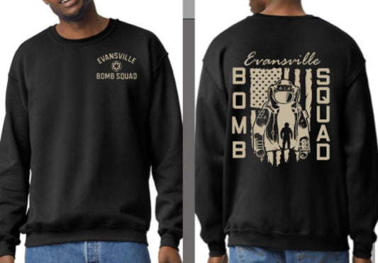 Evansville Bomb Squad USA Fleece Unisex Crewneck Sweatshirt