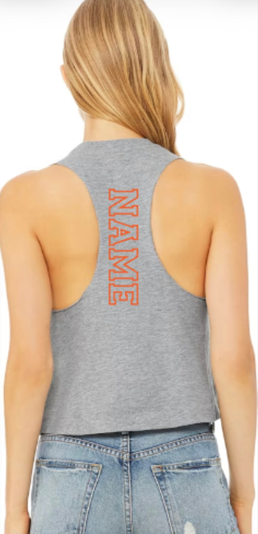 MTOWN Inferno Retro Women's Bella Canvas Racerback Cropped Tank