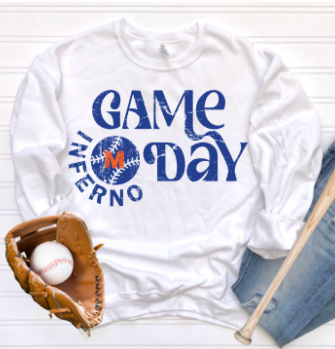 MTOWN Inferno Game Day Crewneck Sweatshirt