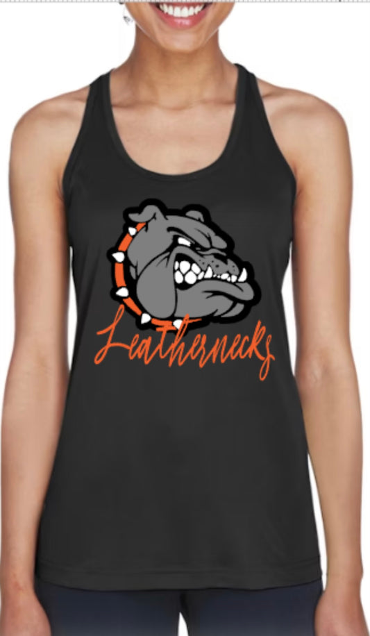 Leathernecks Logo Women's Zone Performance Racerback Tank