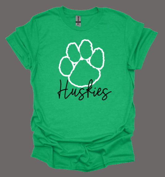 Huskies Paw Softstyle Tee