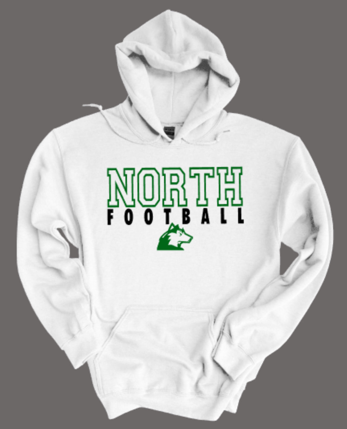 North Football Letterman Hooded Sweatshirt