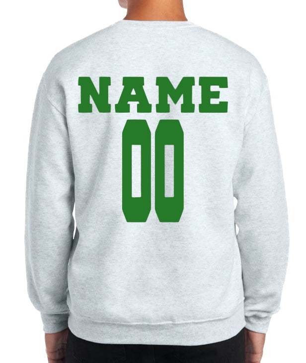 YOUTH LACROSSE SCRIPT Crewneck Sweatshirt