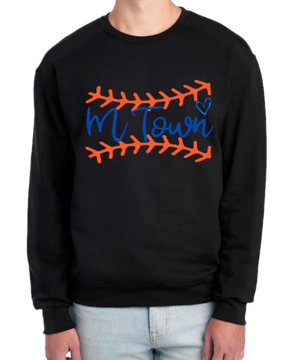 MTOWN STITCH Fleece Crewneck Sweatshirt