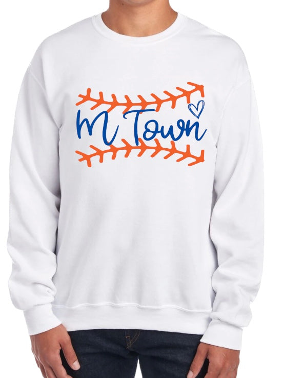 MTOWN STITCH Fleece Crewneck Sweatshirt