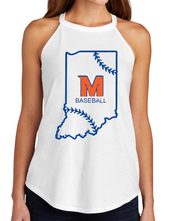MTOWN INDIANA Ladies' Tri-Blend Rocker Tank