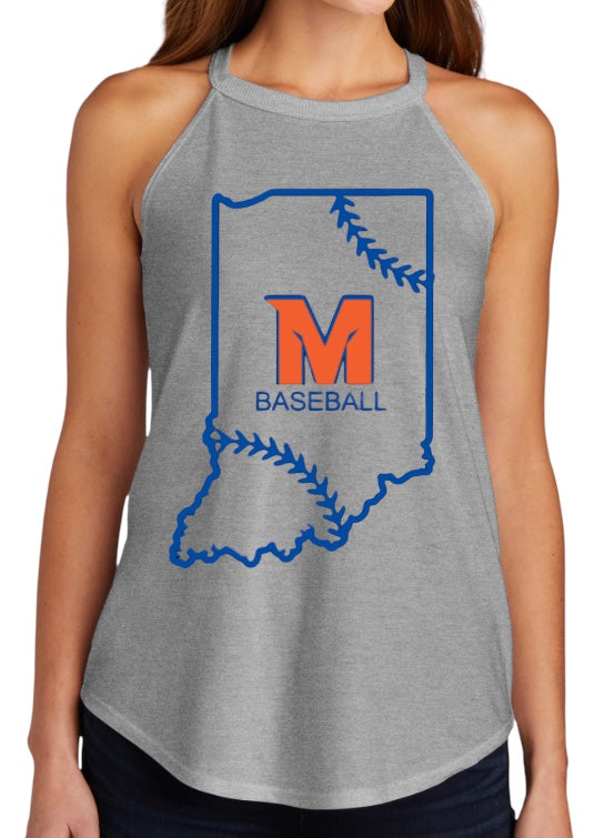 MTOWN INDIANA Ladies' Tri-Blend Rocker Tank