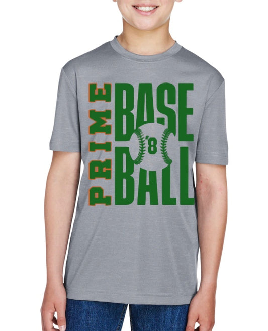 PRIME Baseball Youth Unisex Sonic Heather Performance T-Shirt