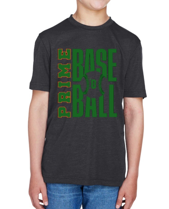PRIME Baseball Youth Unisex Sonic Heather Performance T-Shirt