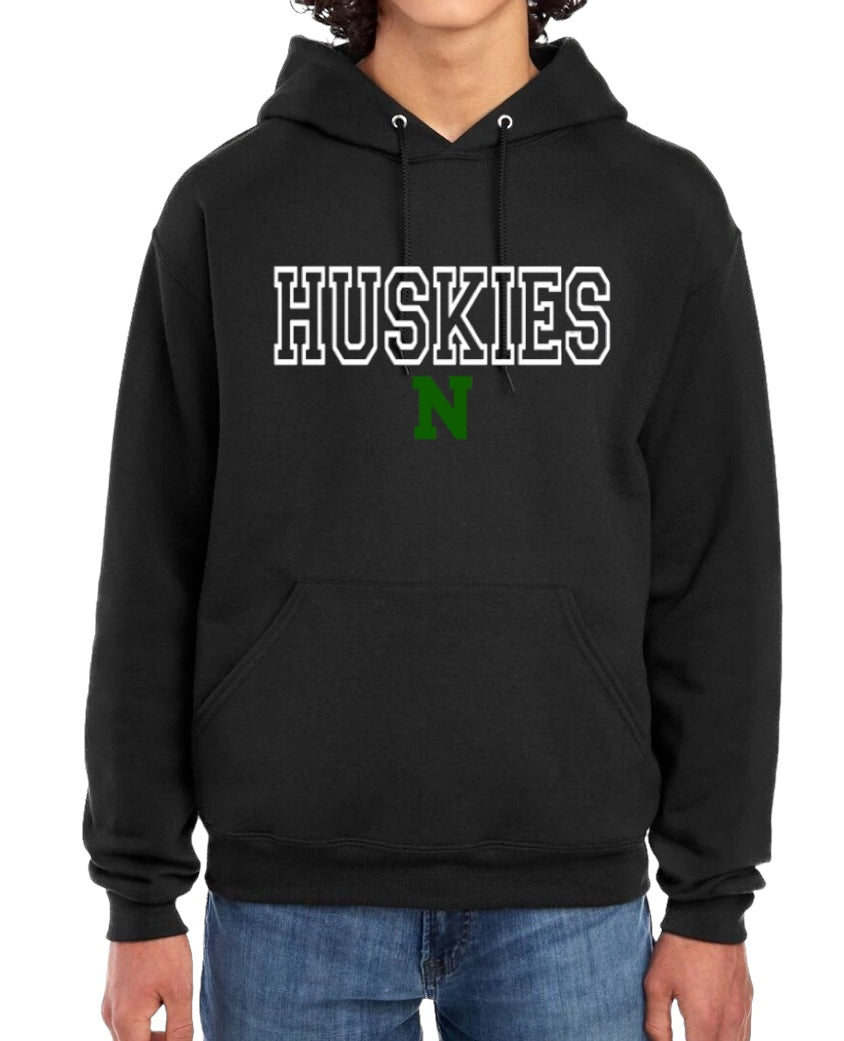 HUSKIES Letterman Hooded Sweatshirt-YOUTH