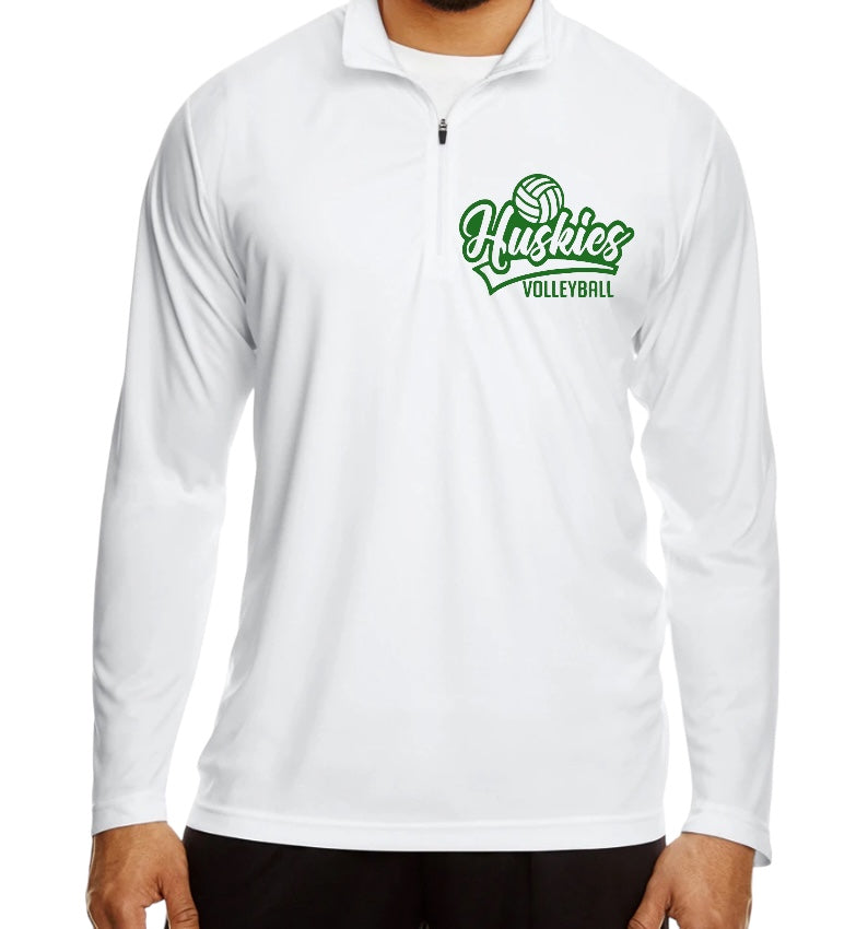 HUSKIES VOLLEYBALL SCRIPT Performance Quarter-Zip