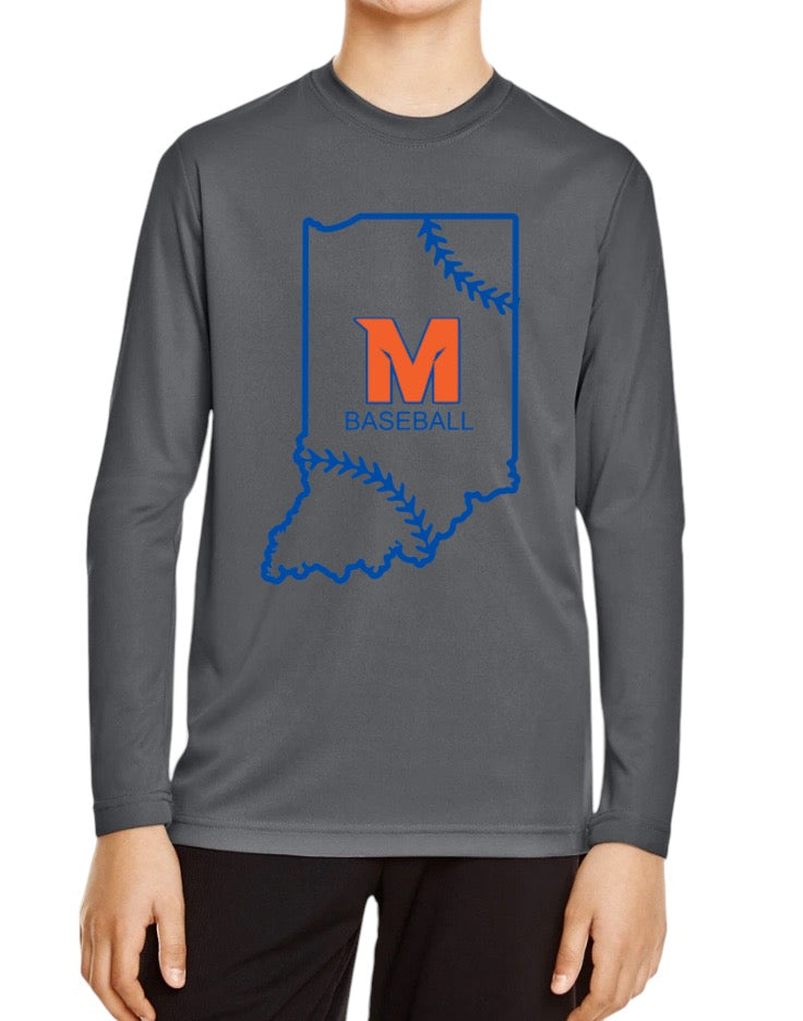 MTOWN INDIANA Zone Performance Long-Sleeve T-Shirt
