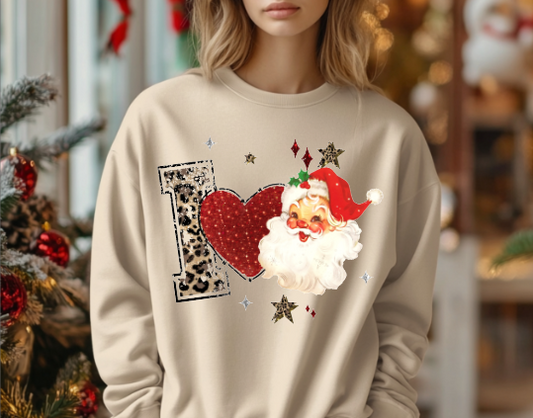 I ❤️ SANTA Crewneck Sweatshirt