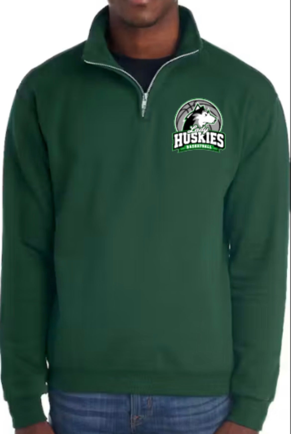 Lady Huskies Basketball Unisex Core Fleece 1/4-Zip Pullover Sweatshirt