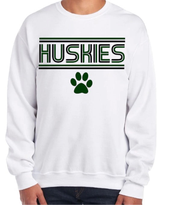 Retro HUSKIES Crewneck Sweatshirt