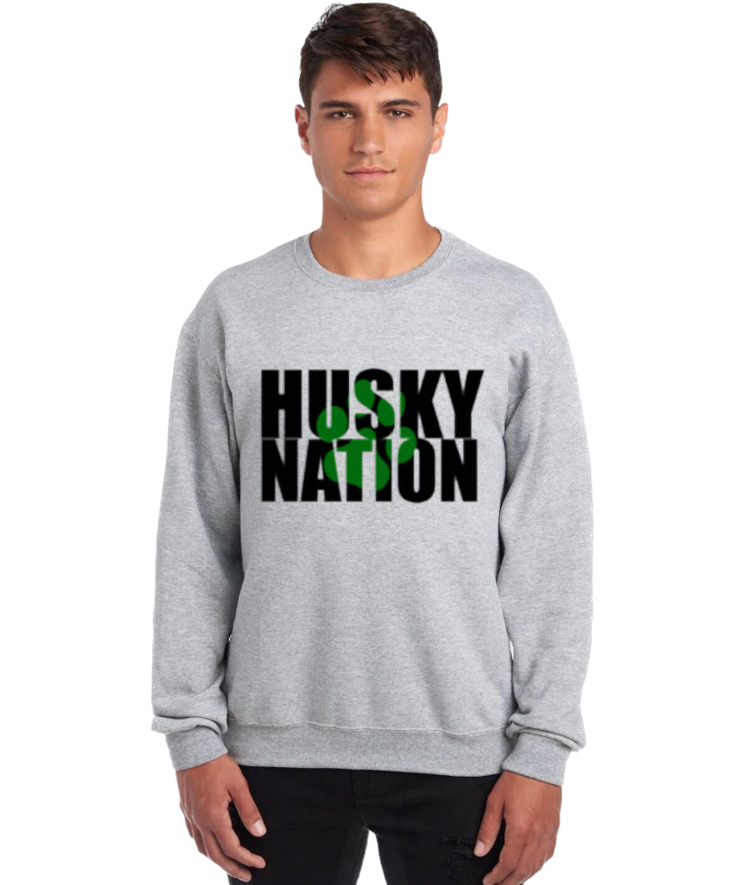 HUSKY NATION Crewneck Sweatshirt