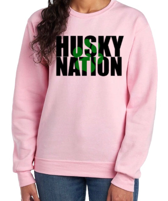 HUSKY NATION Crewneck Sweatshirt