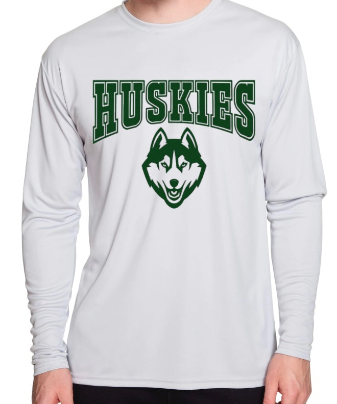 HUSKIES Logo Long Sleeve Performance Tee