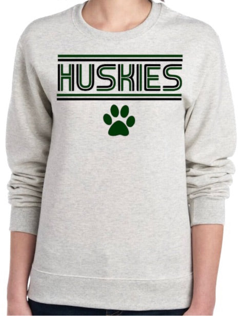 Retro HUSKIES Crewneck Sweatshirt