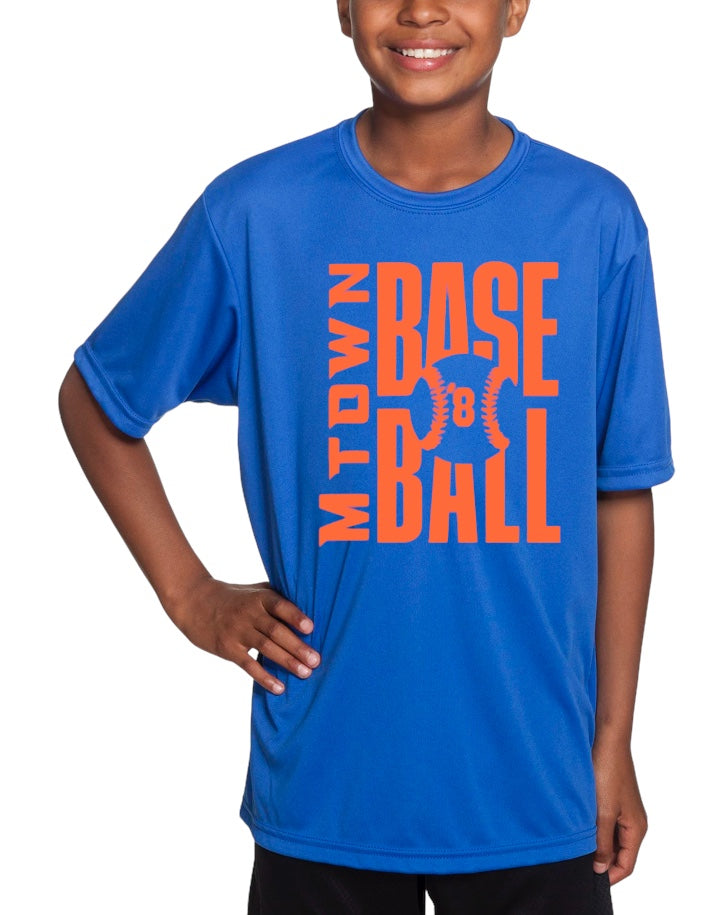 MTOWN BASEBALL Performance Tee-YOUTH