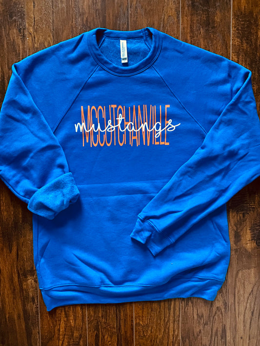 McCutchanville Mustangs Crewneck Sweatshirt