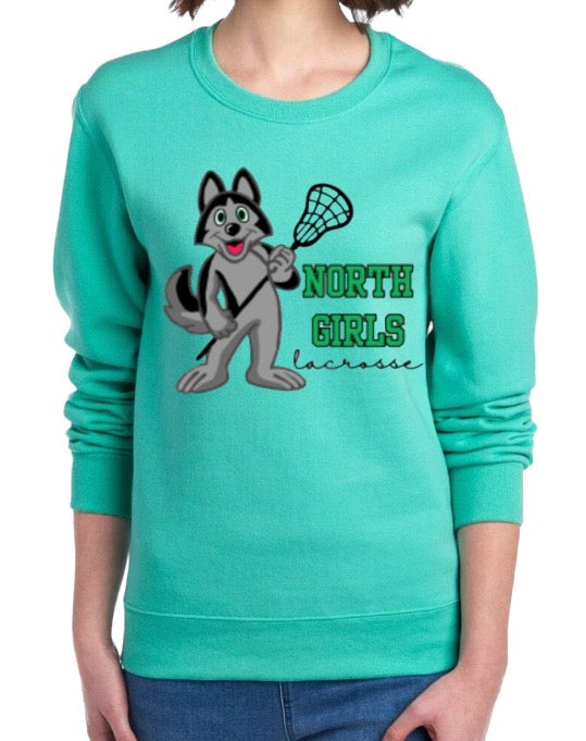 LACROSSE MASCOT Crewneck Sweatshirt