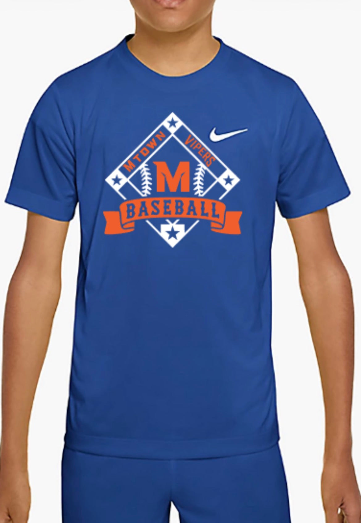 MTOWN Vipers Baseball Diamond Nike Boys' Legend Dri-FIT T-Shirt