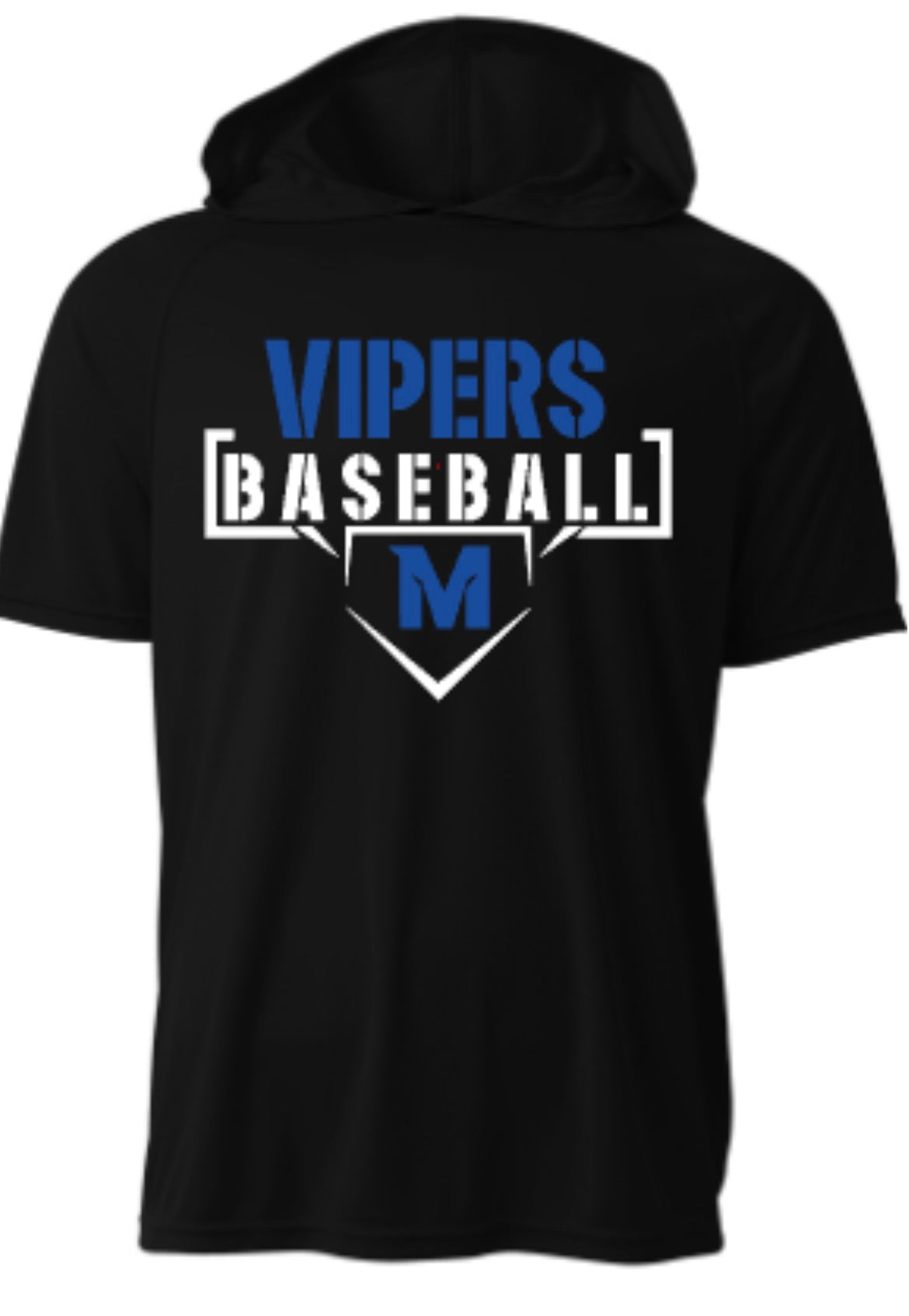 Vipers Baseball Short Sleeve Hooded Tee