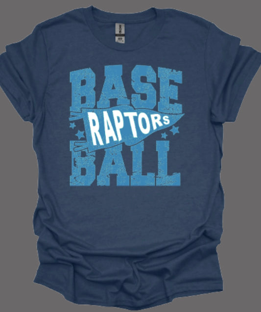 Raptors Baseball Pennant Softstyle Tee