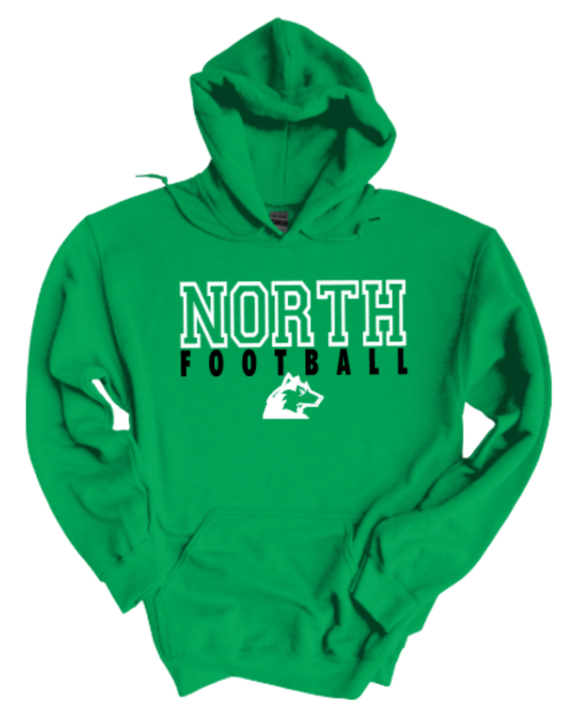 North Football Letterman Hooded Sweatshirt