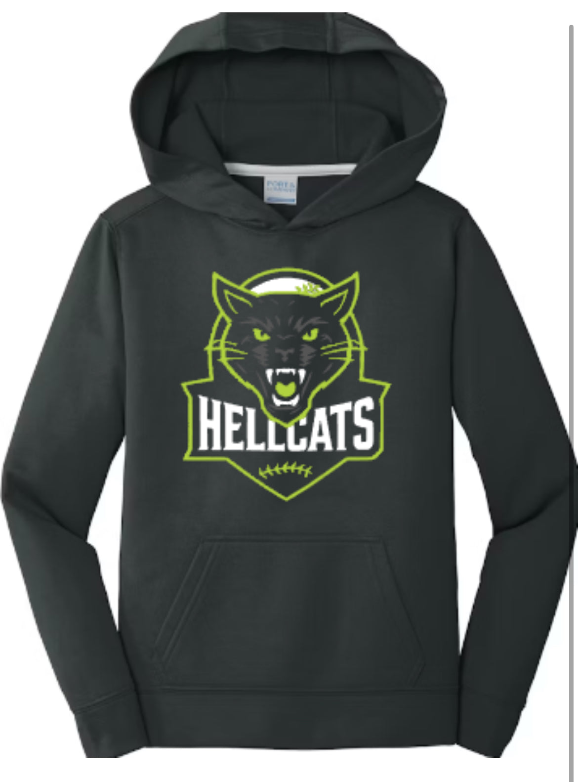 HELLCATS Logo Performance Fleece Hooded Sweatshirt-Jet Black