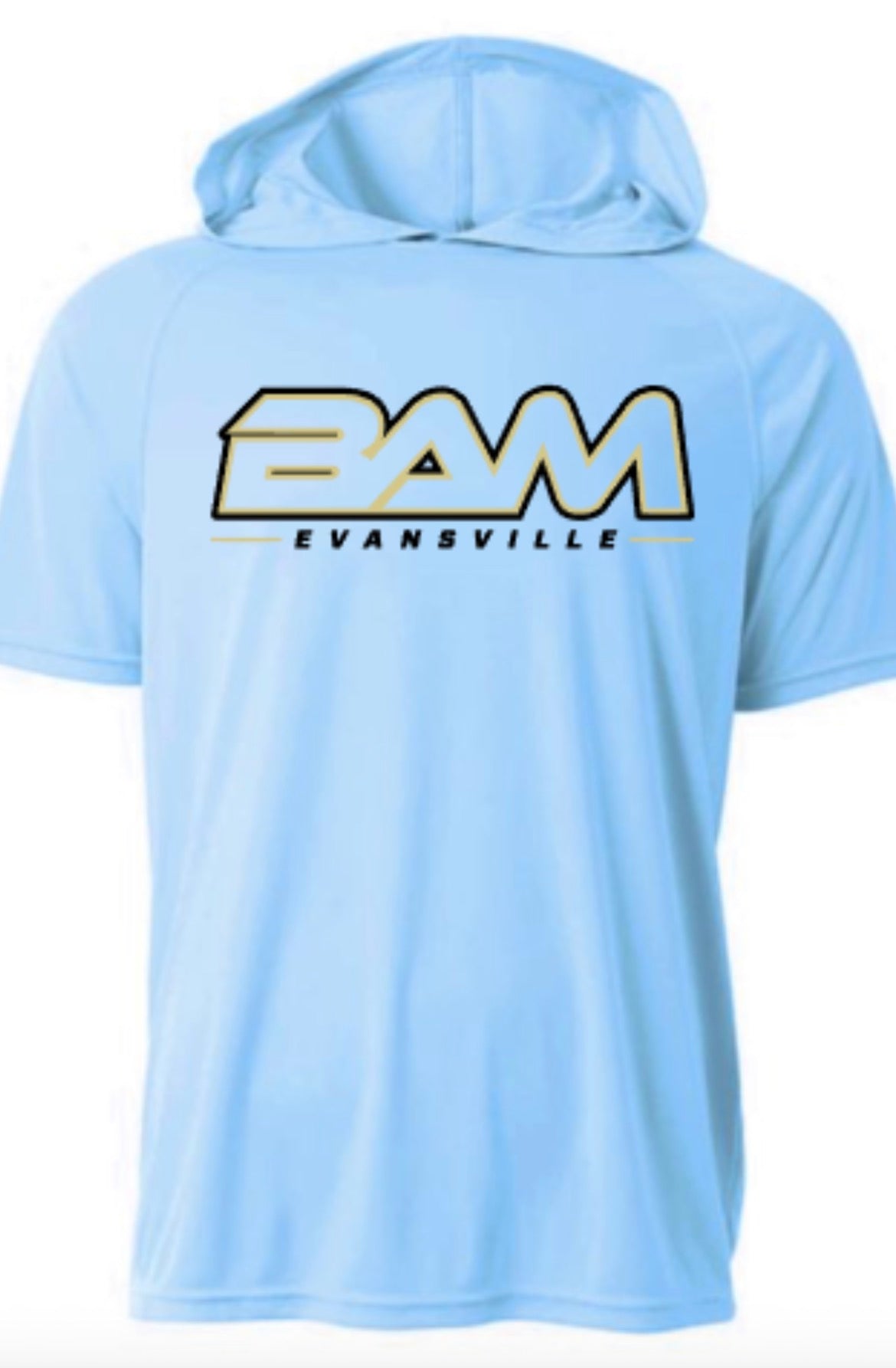 BAM Evansville Logo Short Sleeve Hooded Tee
