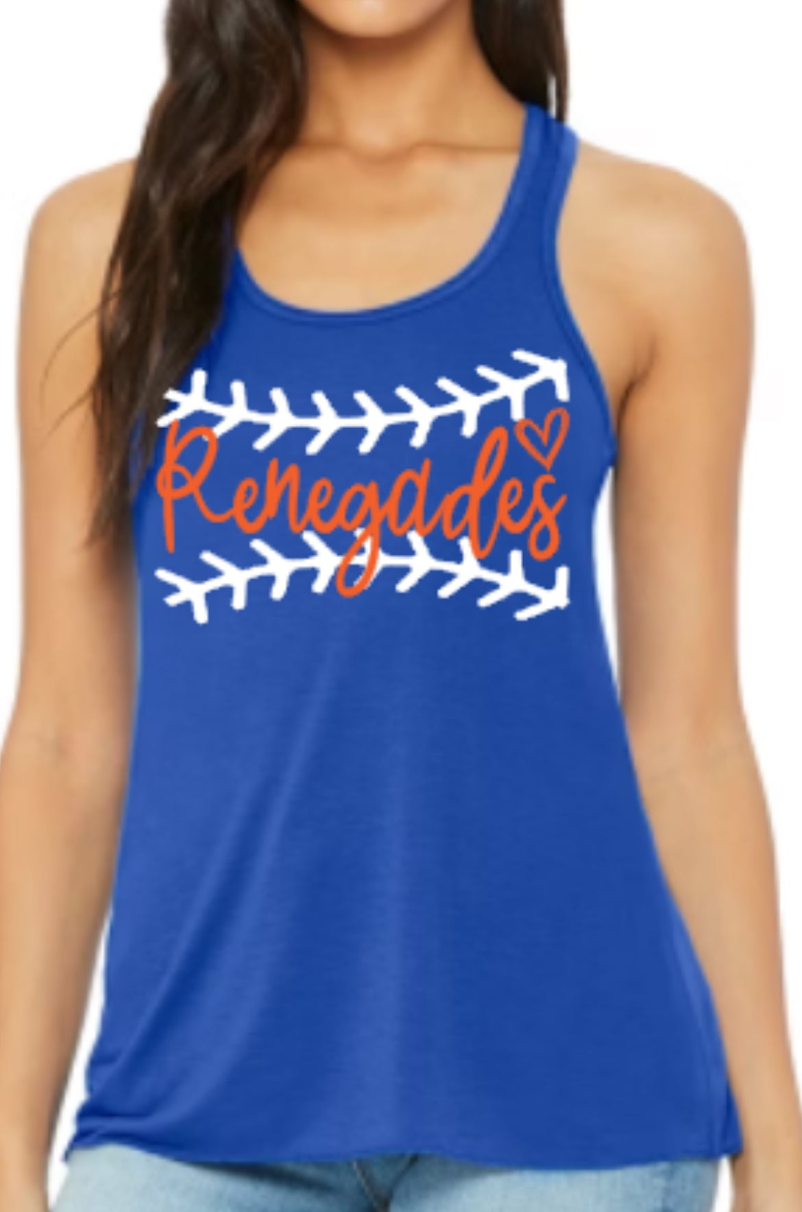 RENEGADES Stitch Ladies’ Flowy Racerback Tank
