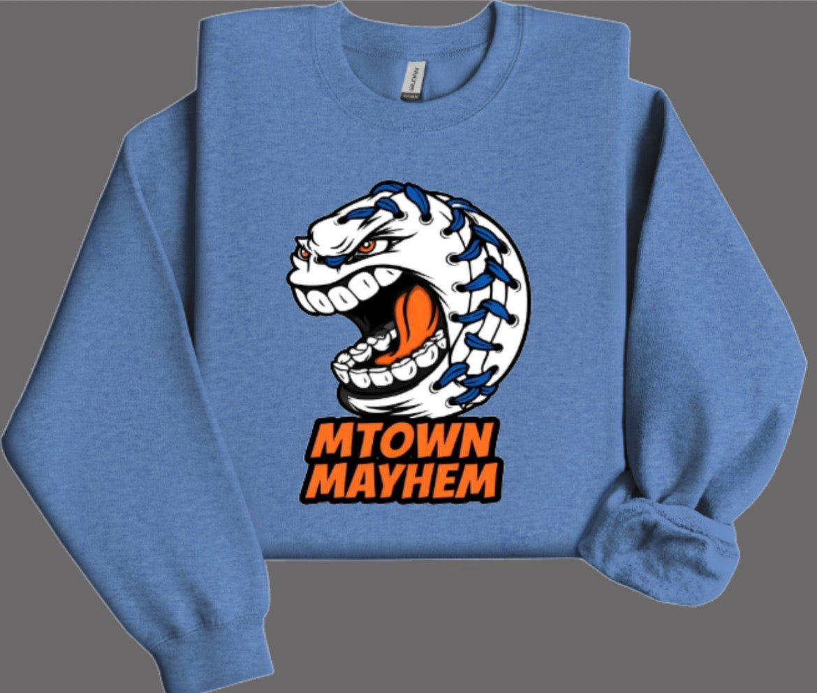 MTOWN Mayhem Logo Crewneck Sweatshirt
