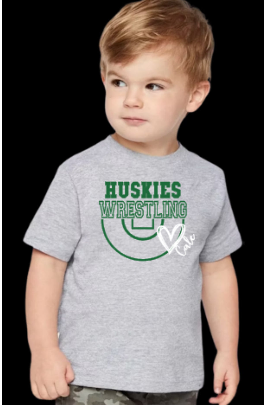 HUSKY WRESTLING 💚 Toddler Tee