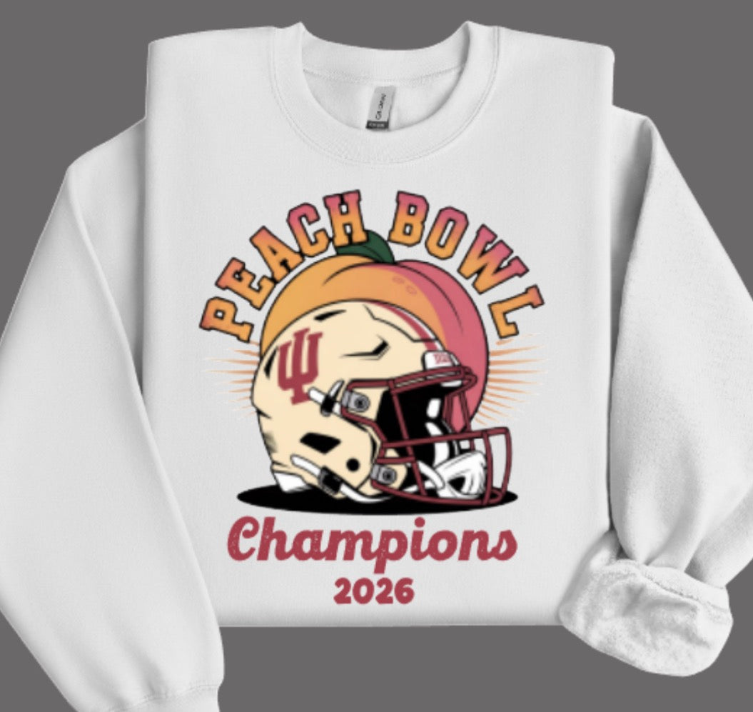 Indiana Peach Bowl Champions Crewneck Sweatshirt