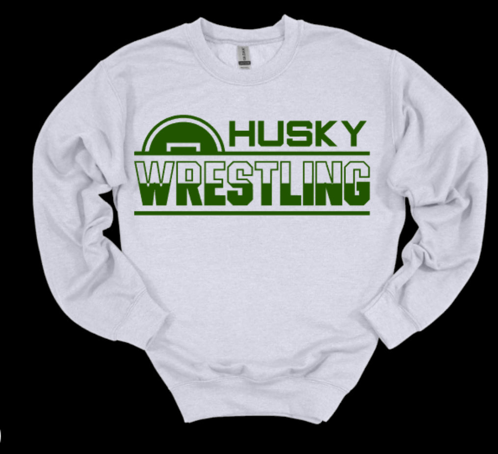 HUSKY WRESTLING Matside Crewneck Sweatshirt