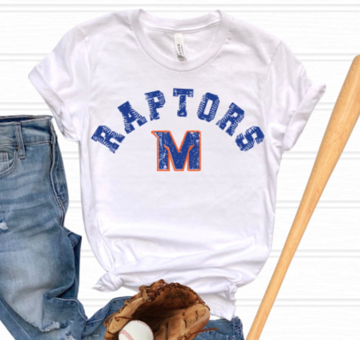 MTOWN Raptors Base Hit Softstyle Tee