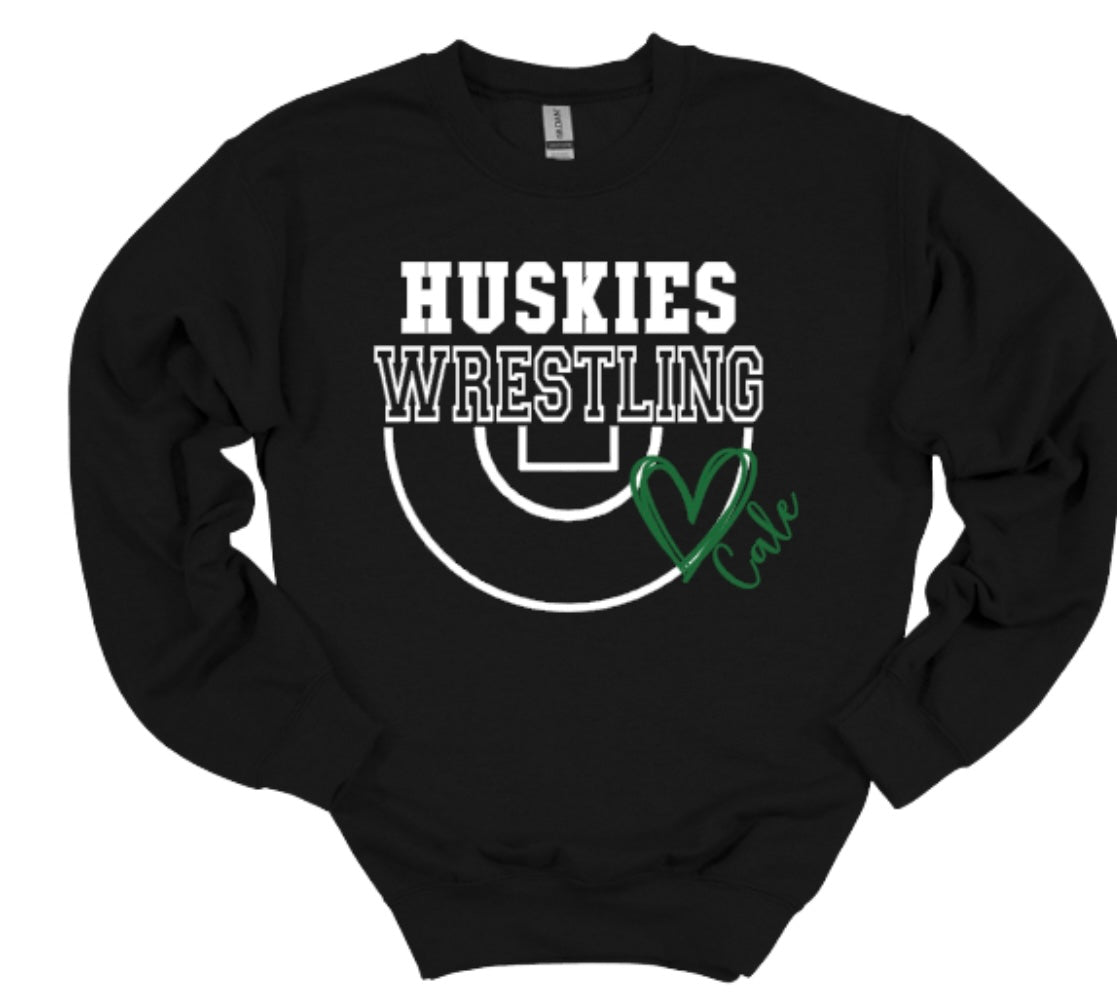 HUSKIES WRESTLING 💚 Crewneck Sweatshirt