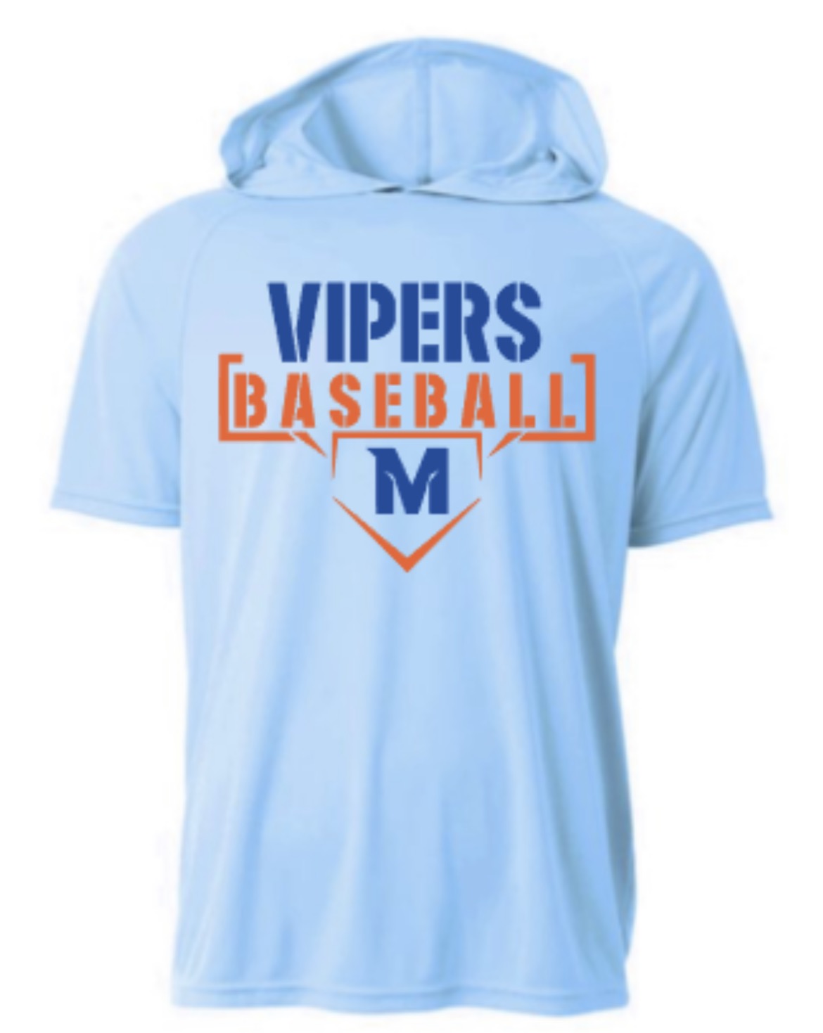 Vipers Baseball Short Sleeve Hooded Tee