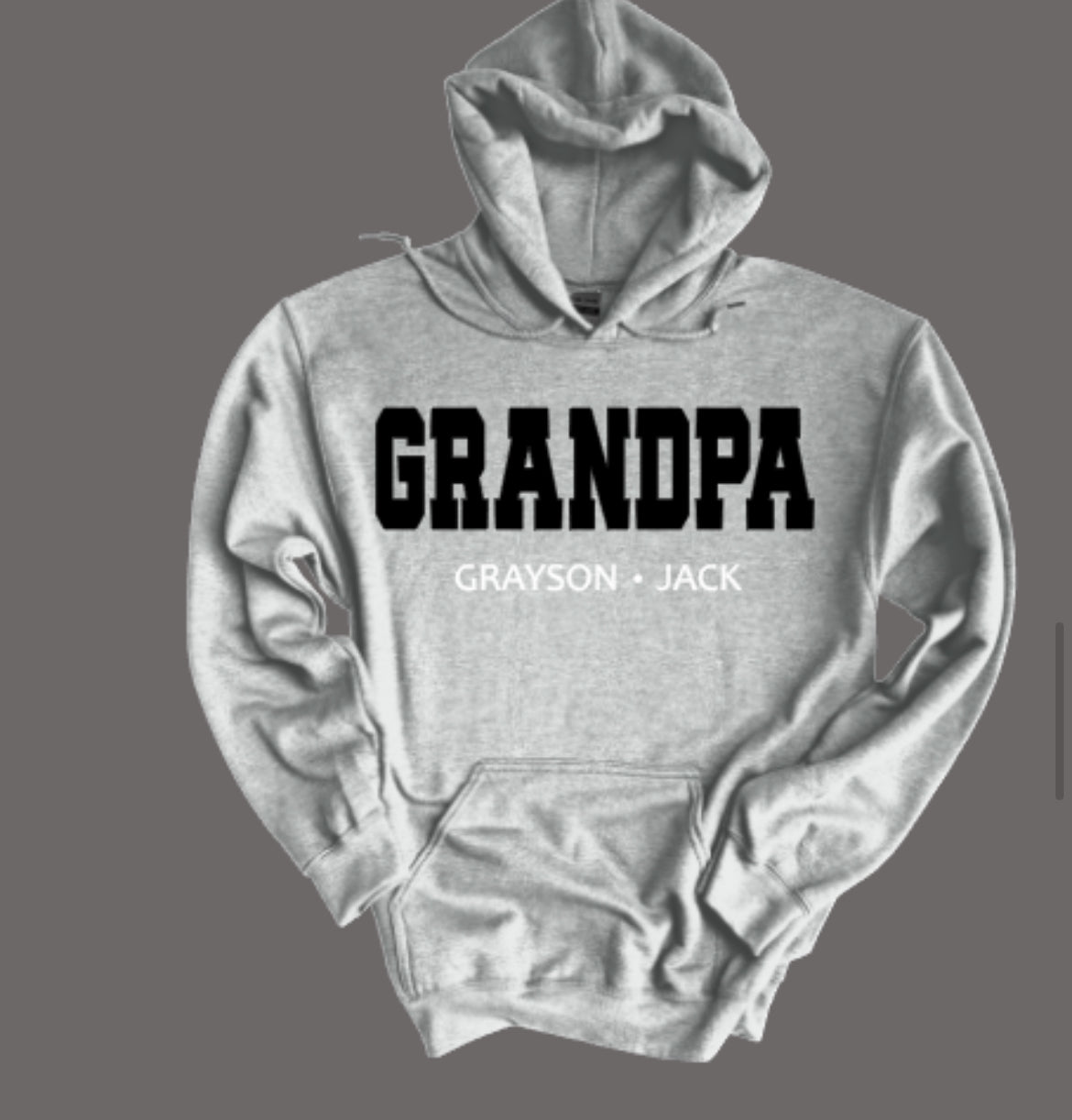 GRANDPA Custom Hooded Sweatshirt