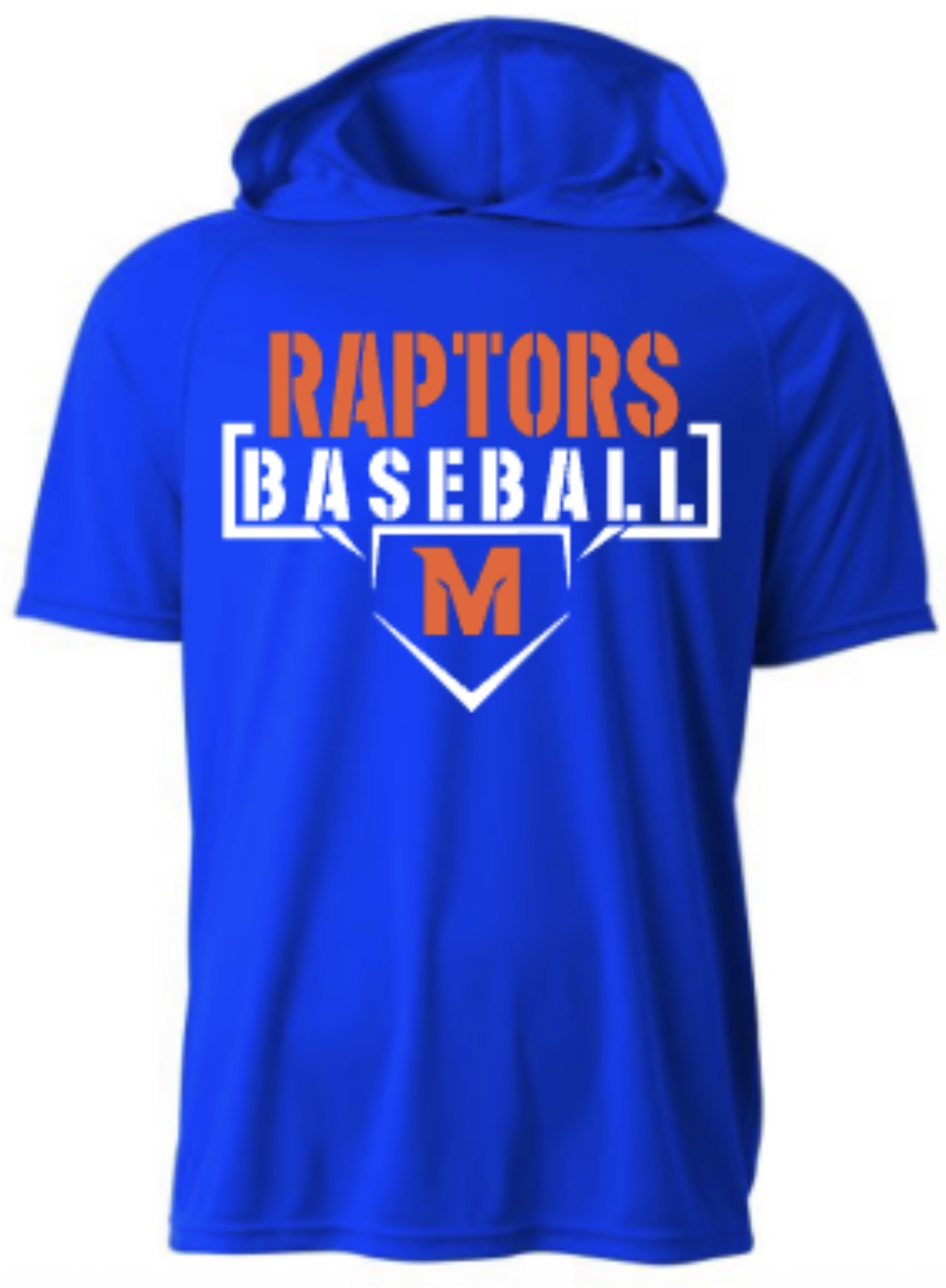 Raptors Baseball Short Sleeve Hooded Tee