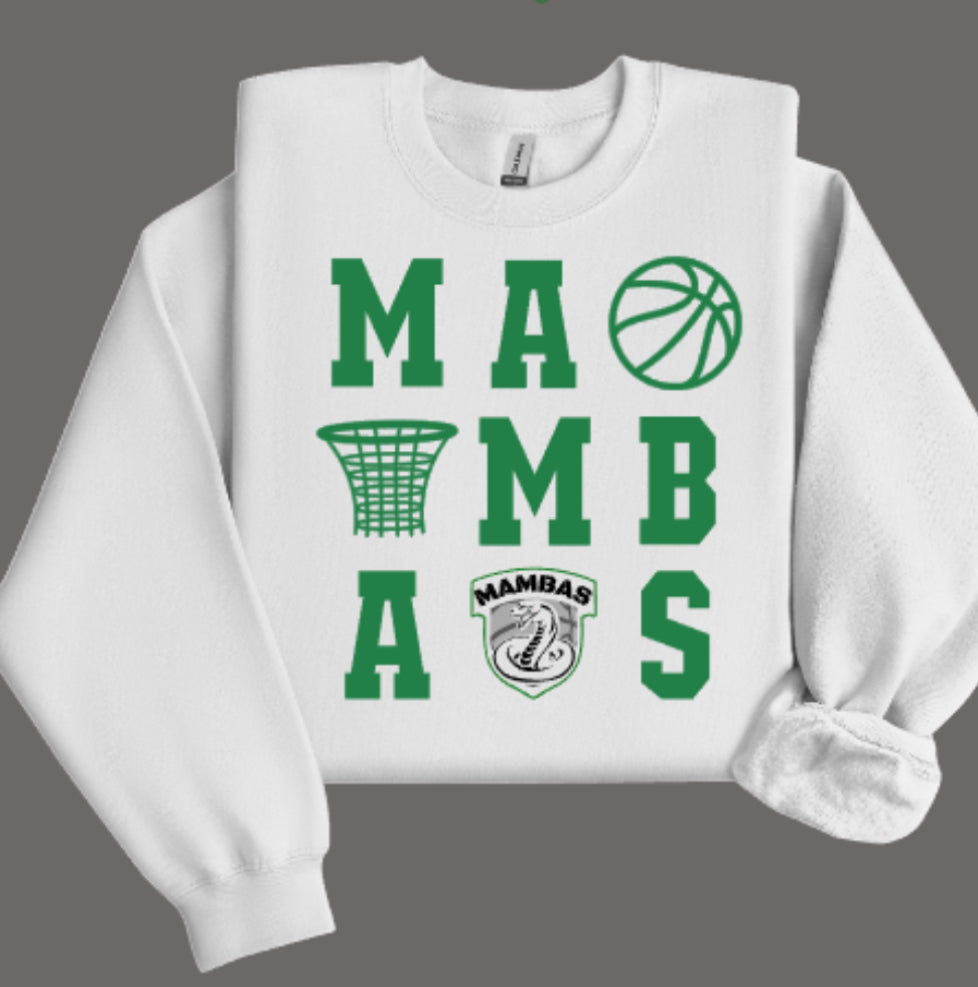 Mambas Basketball Alley-Oop Crewneck Sweatshirt