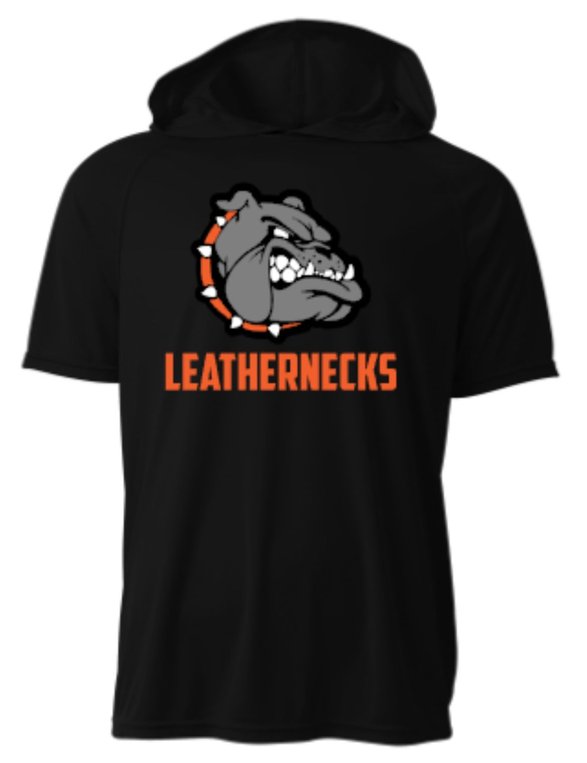 Leathernecks Logo Short Sleeve Hooded Tee
