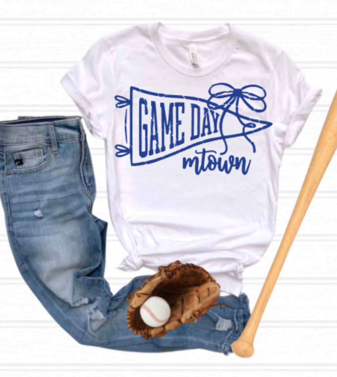 MTOWN Game Day Pennant Softstyle Tee