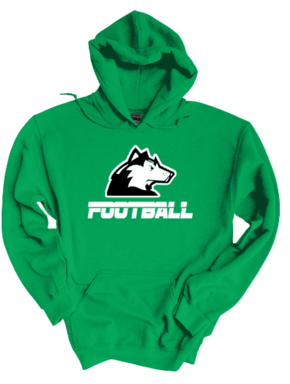 Huskies Football Sports Night Hooded Sweatshirt