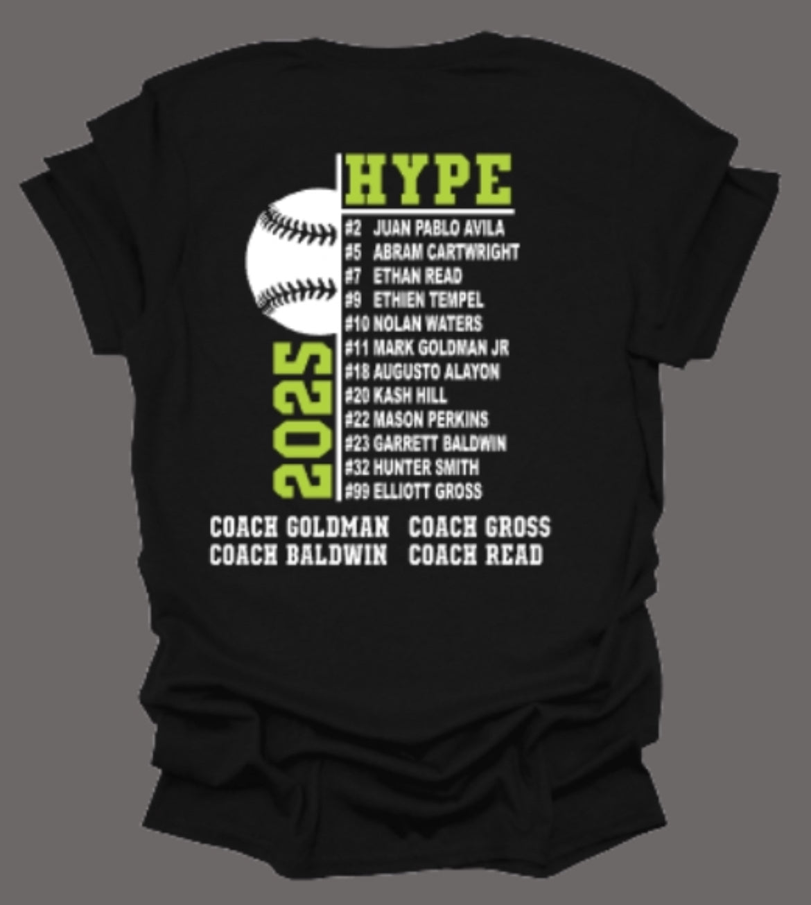 HYPE Roster Black Softstyle Tee