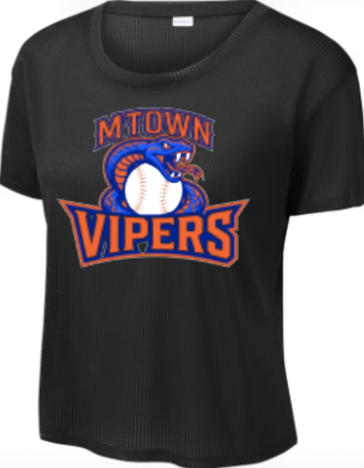 Vipers Logo Women's PosiCharge Draft Crop Tee