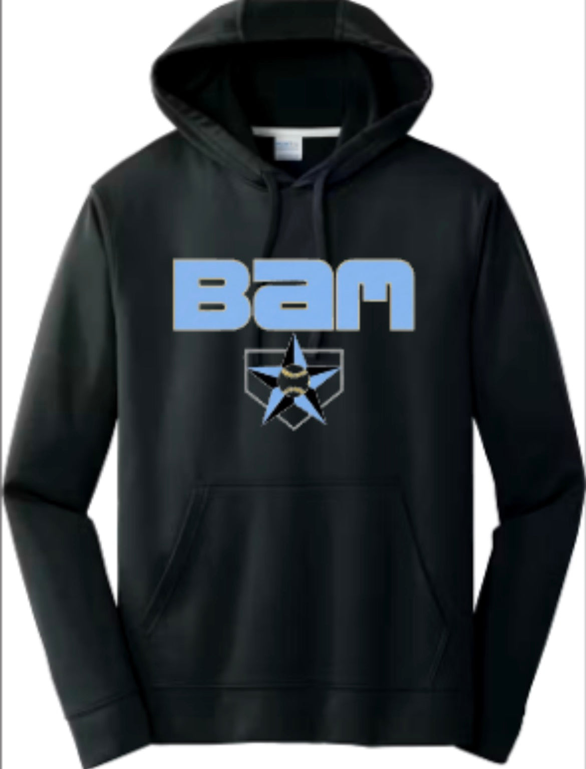 BAM Logo Unisex Performance Fleece Pullover Hooded Sweatshirt